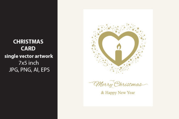 Christmas Card Vector Artwork for Branding and Design Projects
