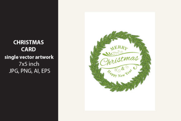 Christmas Card Vector Artwork for Local Business Branding