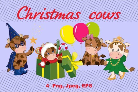 Christmas Clipart Cow Embroidery Review