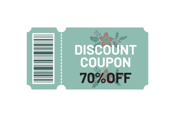 Christmas Flower Coupon Discount 70 off Illustrations