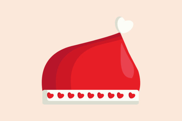 Christmas Love Hat Illustration for Blog and Website Design