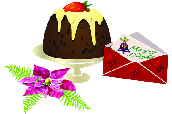 Christmas Puuding Illustrations for Crafting and Design