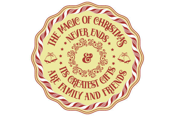 Christmas Quote Circle SVG EPS PNG for Blog and Website Design