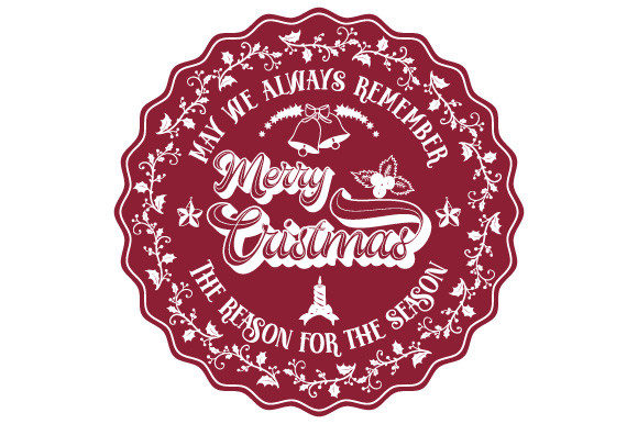 Christmas Quote Logo Frame SVG EPS PNG for Illustrations
