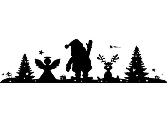 Christmas Silhouette Santa Claus Review