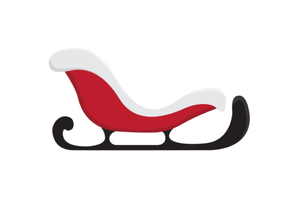 Christmas Sleigh Vector-1 Illustrations for Digital Product Creation
