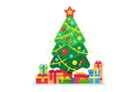 Christmas Tree and Gift Boxes Embroidery Design Review
