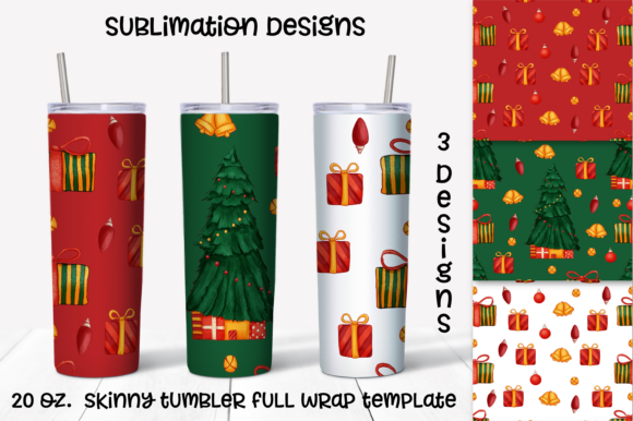 Christmas Tree Gift Sublimation Design for Illustrations