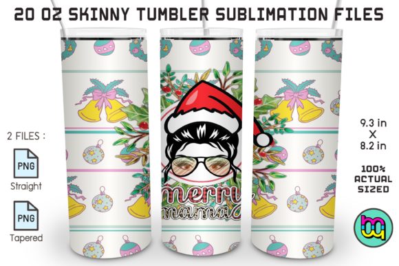 Christmas Tumbler Illustration for Digital Sellers