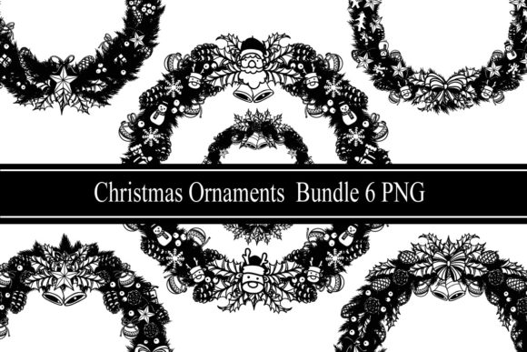 Christmas Wreath Clipart PNG Bundle Review