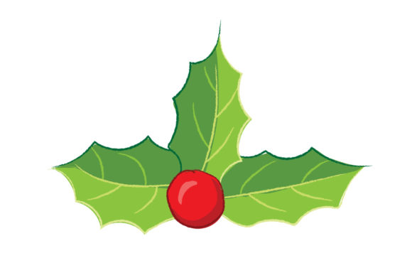 Holly Leaf Christmas Illustration Review