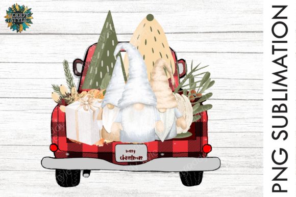 Merry Christmas Truck Png, Gnomes Png Illustrations