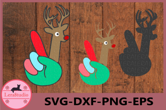Peace Deer, Merry Christmas Illustration for Local Business Branding