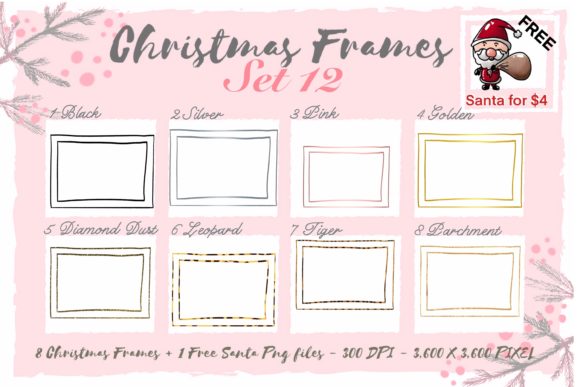 Sublimation Christmas Frames Set 12 Review